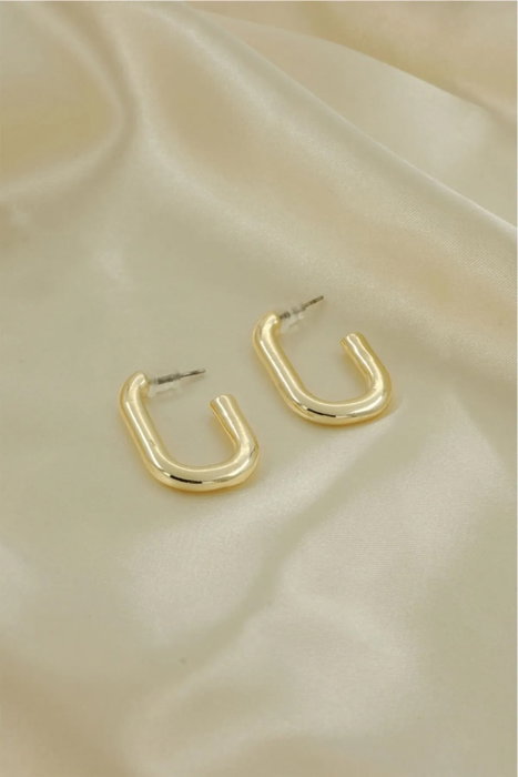 Heliophilia Silver Pendientes Ovalboru de Latón con Circón en Oro Heliophilia Silver Pendientes Ovalboru de Latón con Circón en Oro